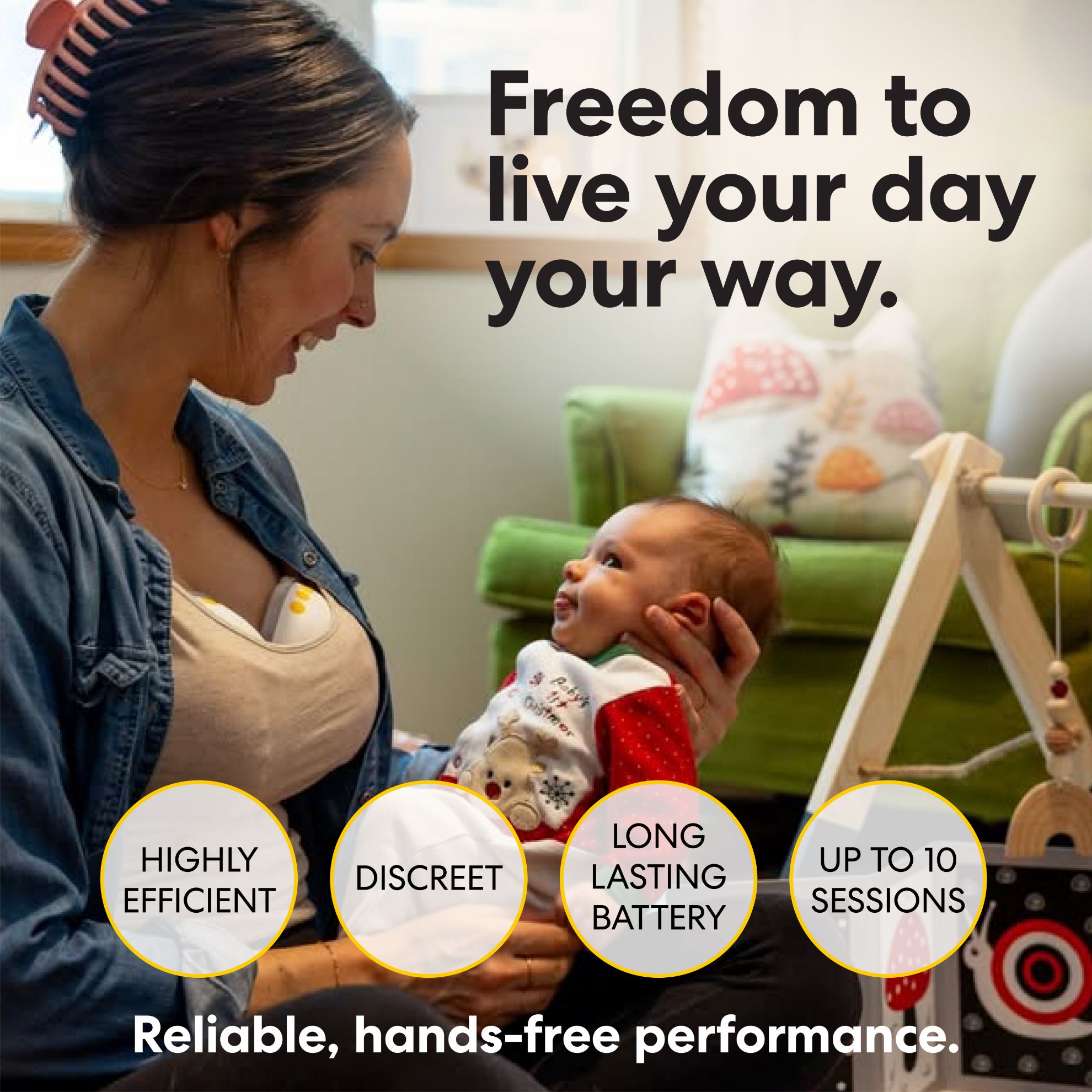 - Motion InBra™ Wearable Double Electric Breast Pump